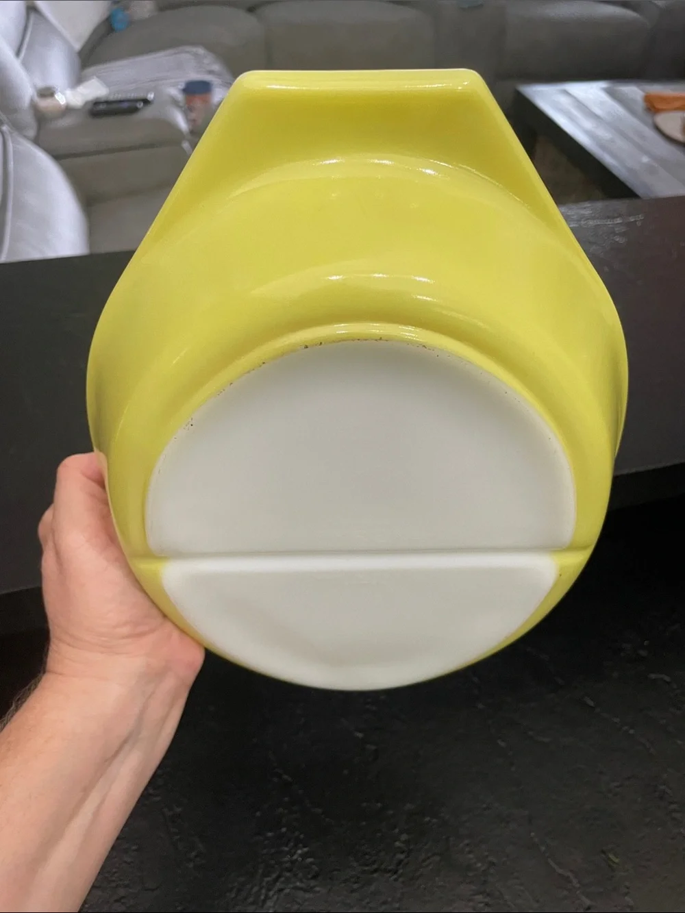 Pyrex Divided Yellow Ceramic Serving Dish - Bright Yellow Home Accent 1 1/2 Qt